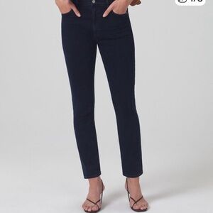 New Citizens of Humanity Olivia High Rise Slim Jean Size 30 Ultramarine Blue